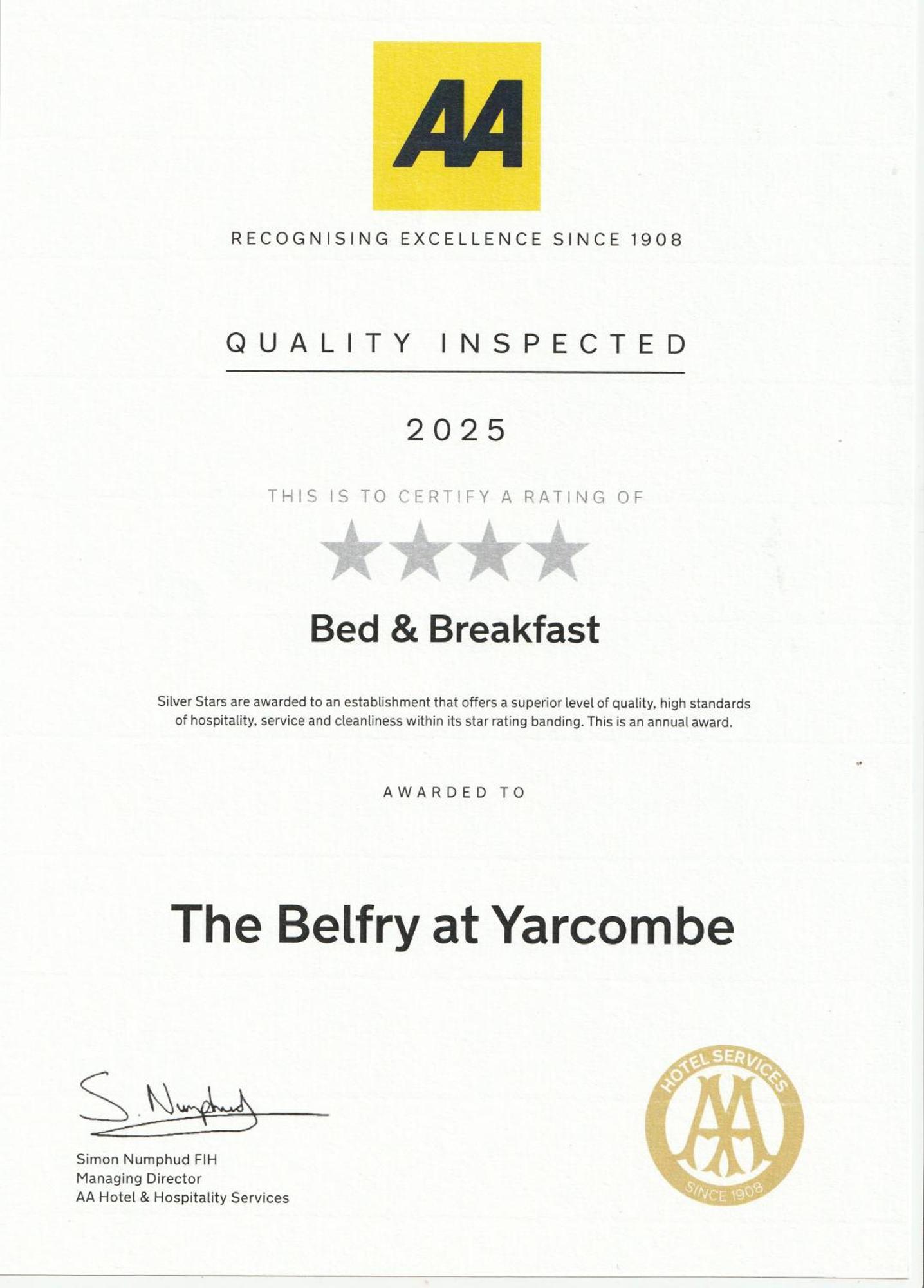 The Belfry At Yarcombe Bed & Breakfast Luaran gambar